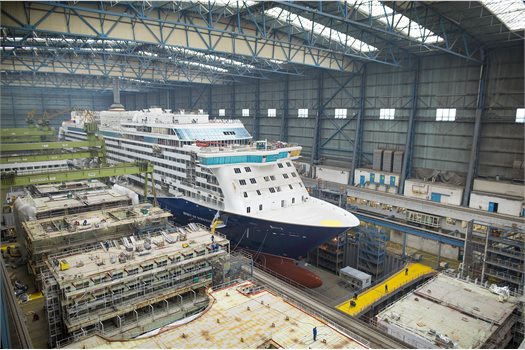 Saga's 'Spirit of Discovery' ready to float as Dover prepares for naming